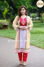Kashful - Premium 100% Cotton 3-Piece - Unstitched - Image 3