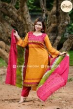 Meghla - Premium 100% Cotton 3-Piece - Unstitched - Image 4